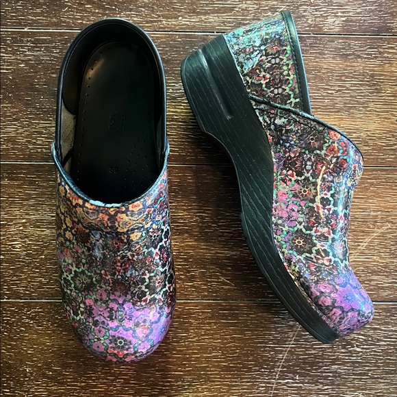 Floral Dansko Professional Clogs - Picture 1 of 6